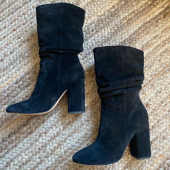 Gently worn Anthropologie Splendid Women's Phyllis High-Heel MidCalf Slouch Boot - Picture 6 of 16